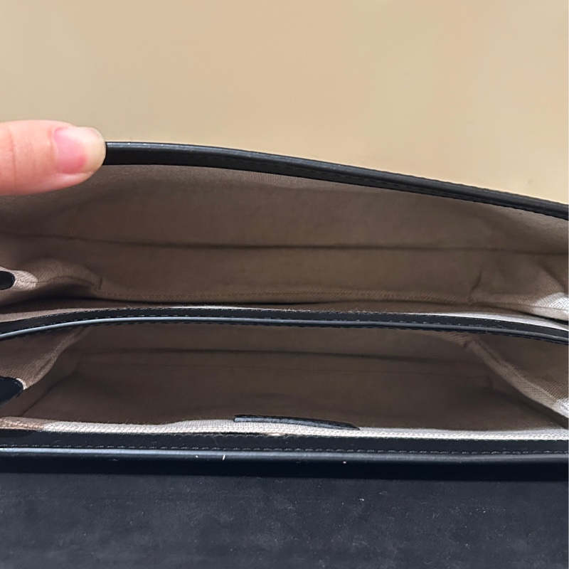 A.P.C. Sarah 肩背包 織品皮革拼接-9