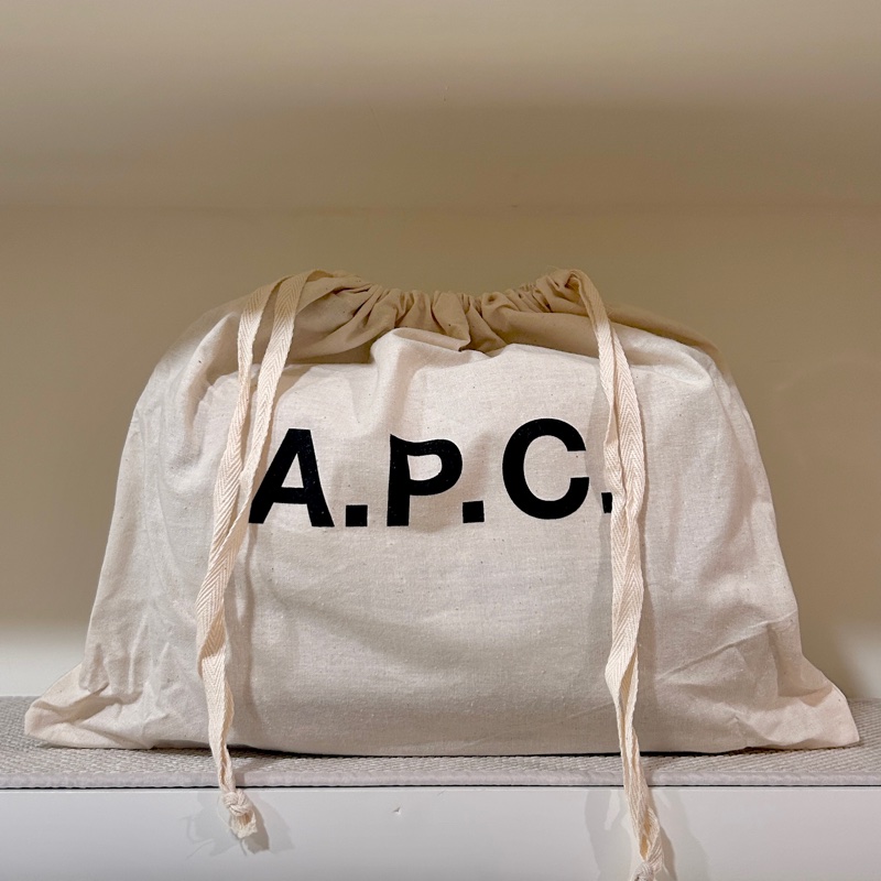 A.P.C. Sarah 肩背包 織品皮革拼接-10