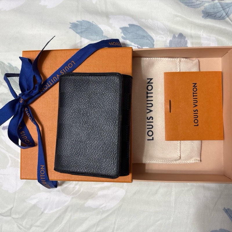 LV 格紋 卡夾 零錢包 男女適用 正常使用痕跡 外觀完整 內裡破皮-4