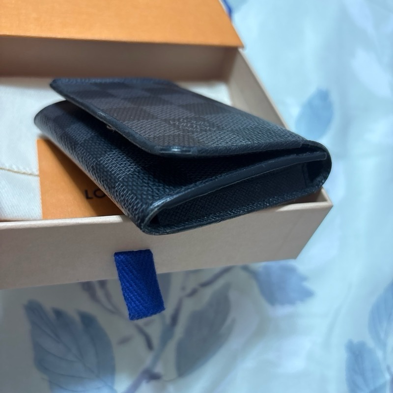 LV 格紋 卡夾 零錢包 男女適用 正常使用痕跡 外觀完整 內裡破皮-5