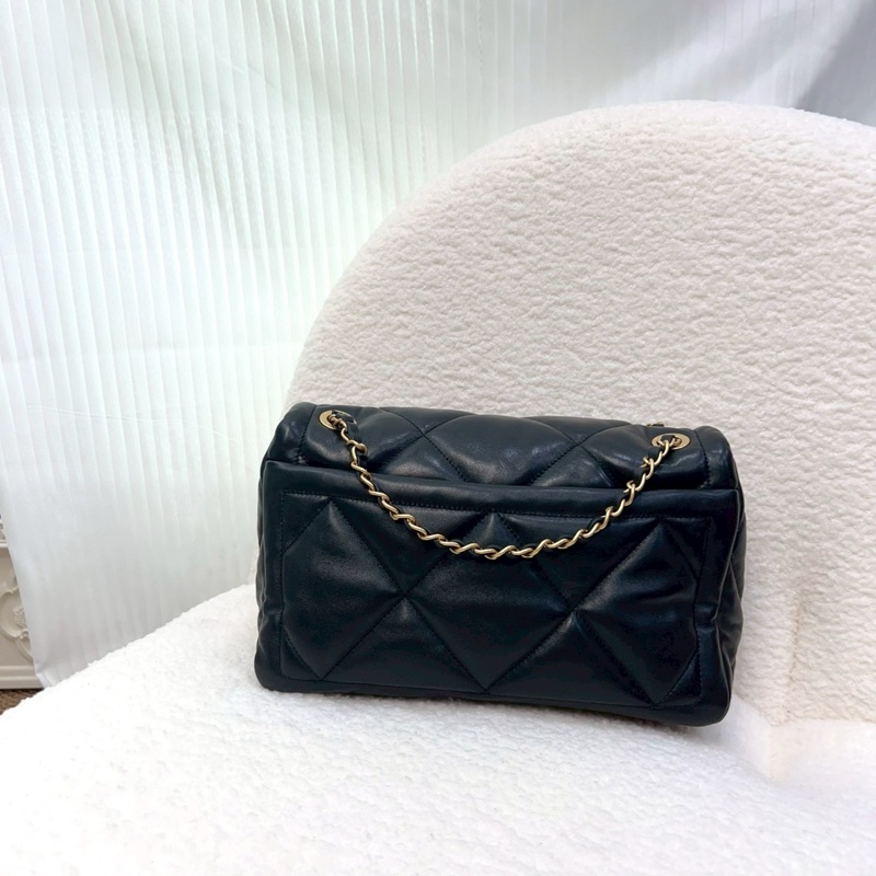 新款25K香奈兒FLAPBAG Chanel 黑金羊皮豆腐斜背包AS5737-7