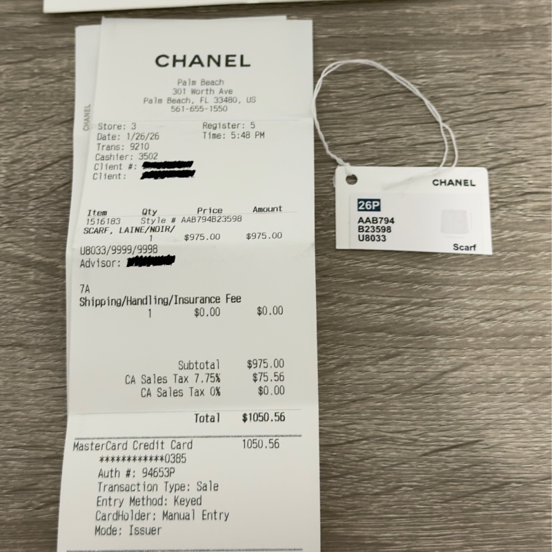 Chanel 26p 爆款經典菱格圍巾🧣 全新全配 黑色-30