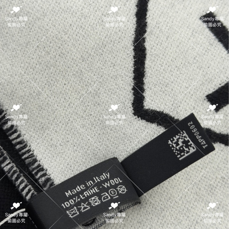 附盒子 Chanel 26p 爆款經典菱格圍巾🧣 全新全配 黑色-38