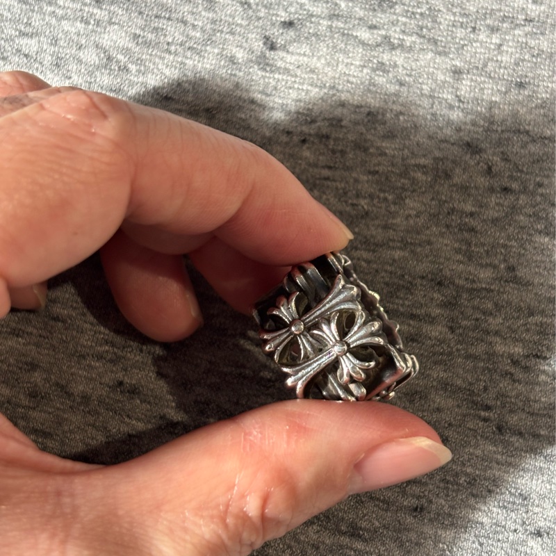 Chrome Hearts 方形十字架戒指 US7-2