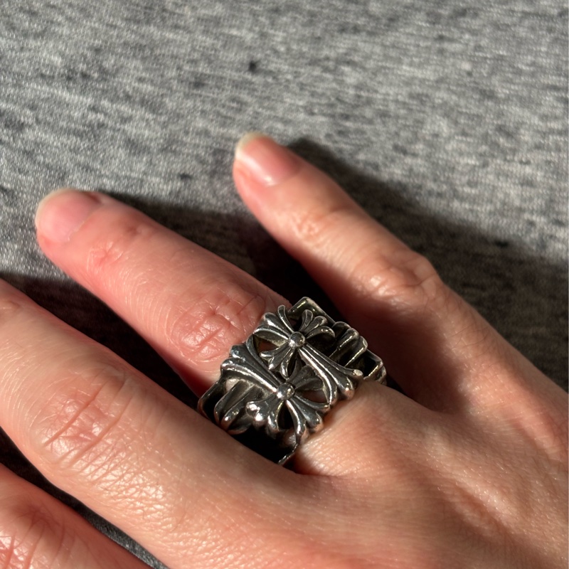 Chrome Hearts 方形十字架戒指 US7-4
