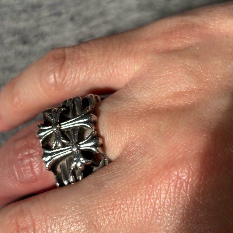 Chrome Hearts 方形十字架戒指 US7-5