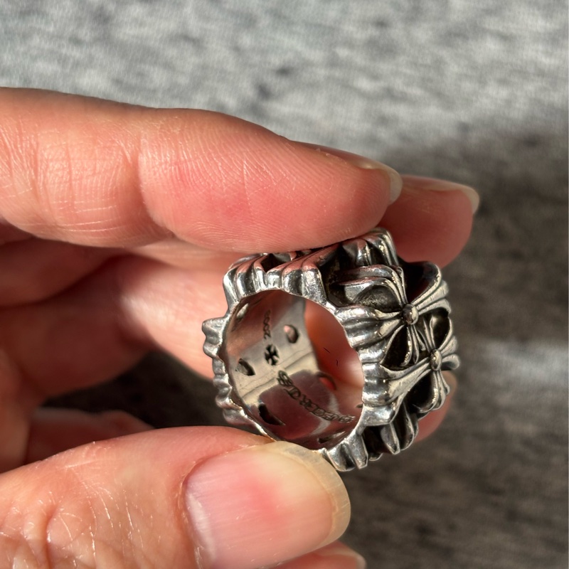 Chrome Hearts 方形十字架戒指 US7-8