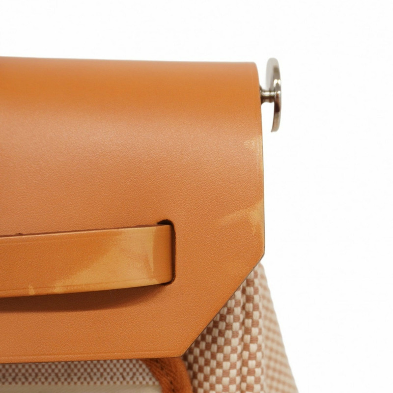 愛馬仕 Hermès Airbag Zip-Ado PM 雙肩包/日用包,Toile GM 帆布,天然色,Z 字印花,女士款-5