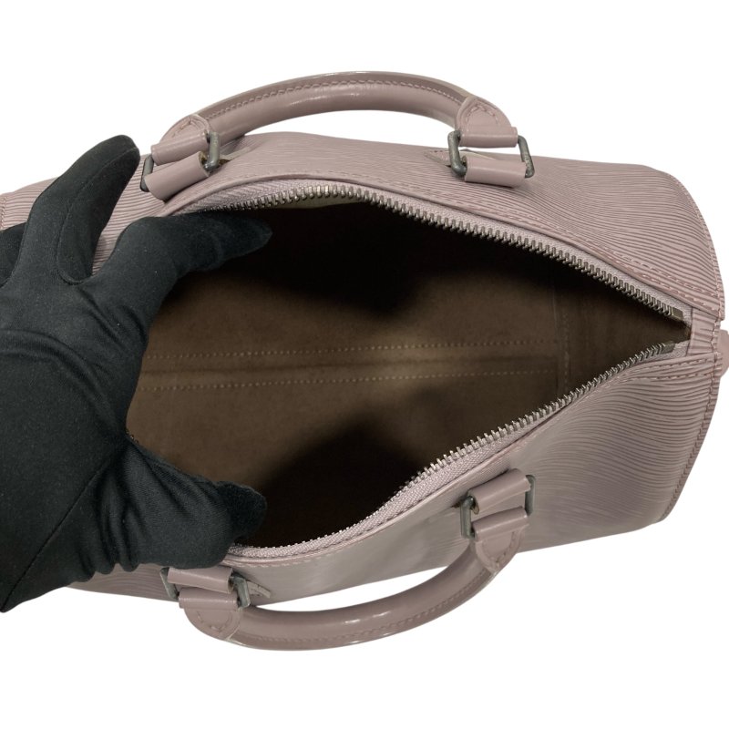 LOUIS VUITTON 路易威登 M4301B EPI SPEEDY 25 皮革 手提包 紫丁香色-6