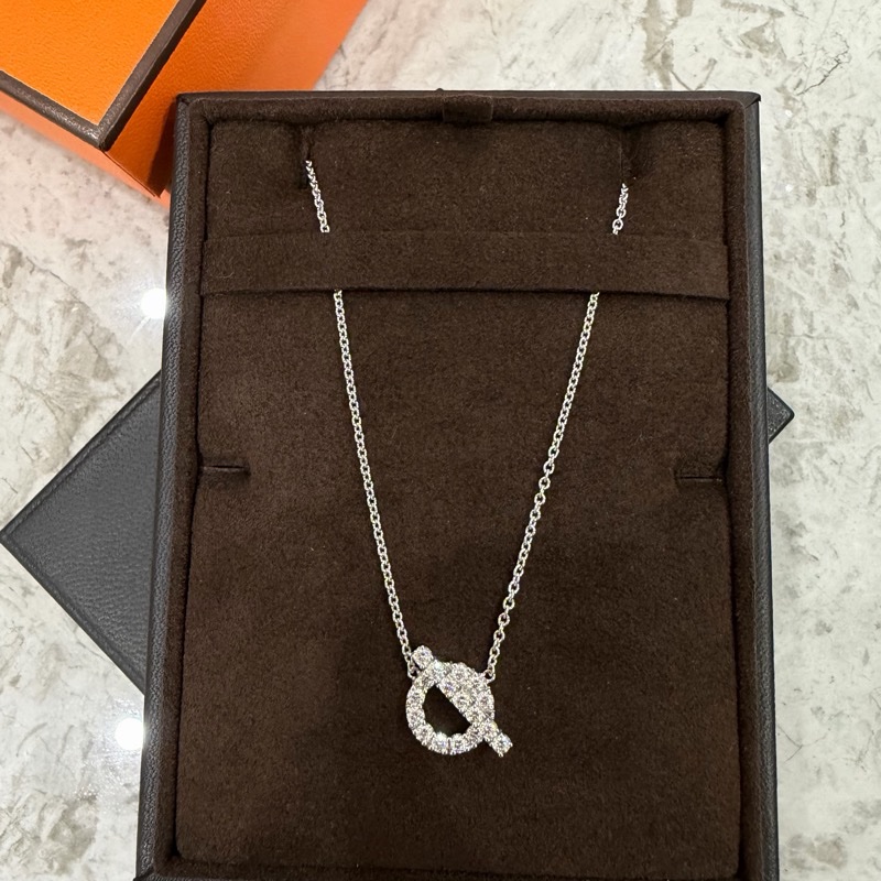 全新❗️愛馬仕 Hermes finesse 項鍊 小Q項鍊-1