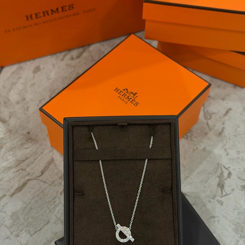 全新❗️愛馬仕 Hermes finesse 項鍊 小Q項鍊-3