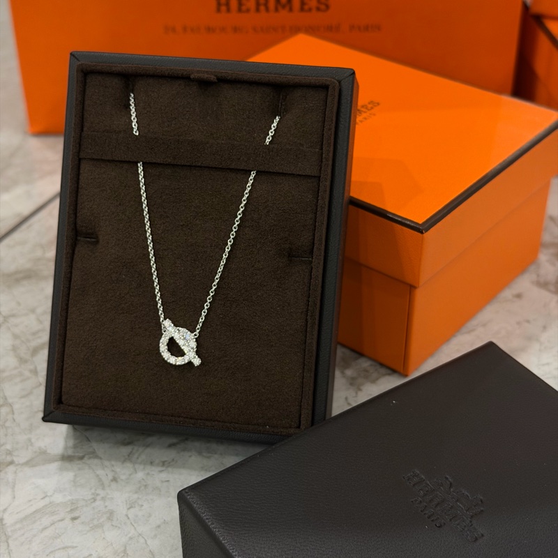 全新❗️愛馬仕 Hermes finesse 項鍊 小Q項鍊-5