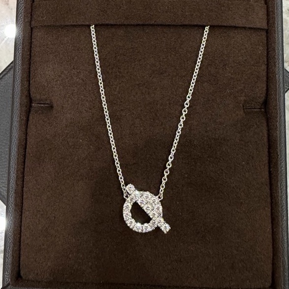 全新❗️愛馬仕 Hermes finesse 項鍊 小Q項鍊-8