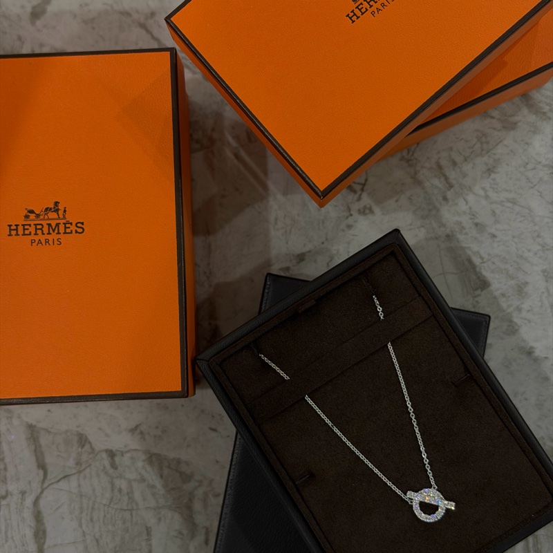 全新❗️愛馬仕 Hermes finesse 項鍊 小Q項鍊-10