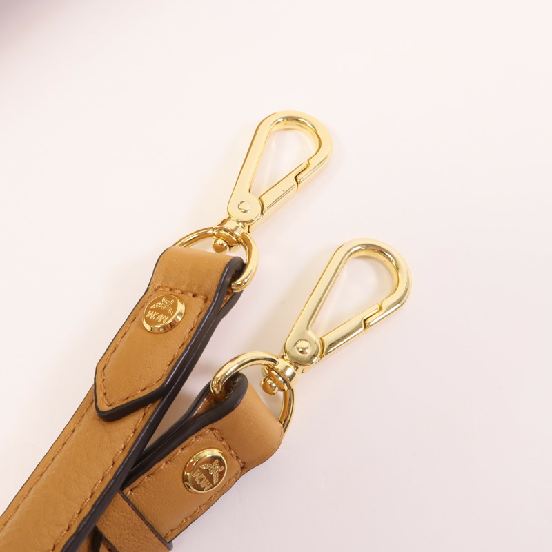 MCM 塗層帆布Shoulder Bag金扣手挽肩背兩用袋-13