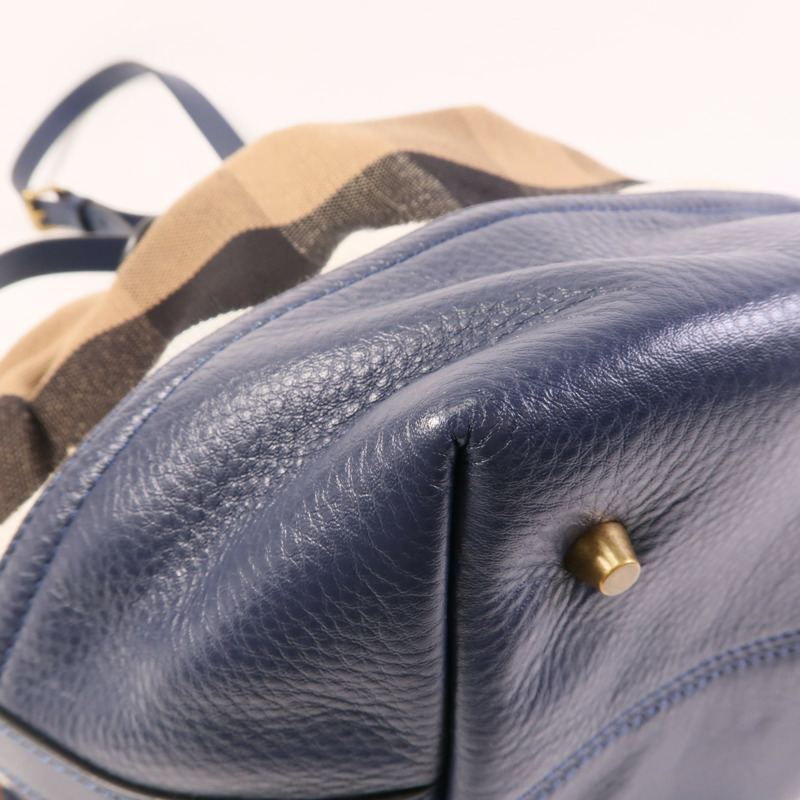 BURBERRY 帆布Shoulder Bag金扣手挽肩背兩用袋-9