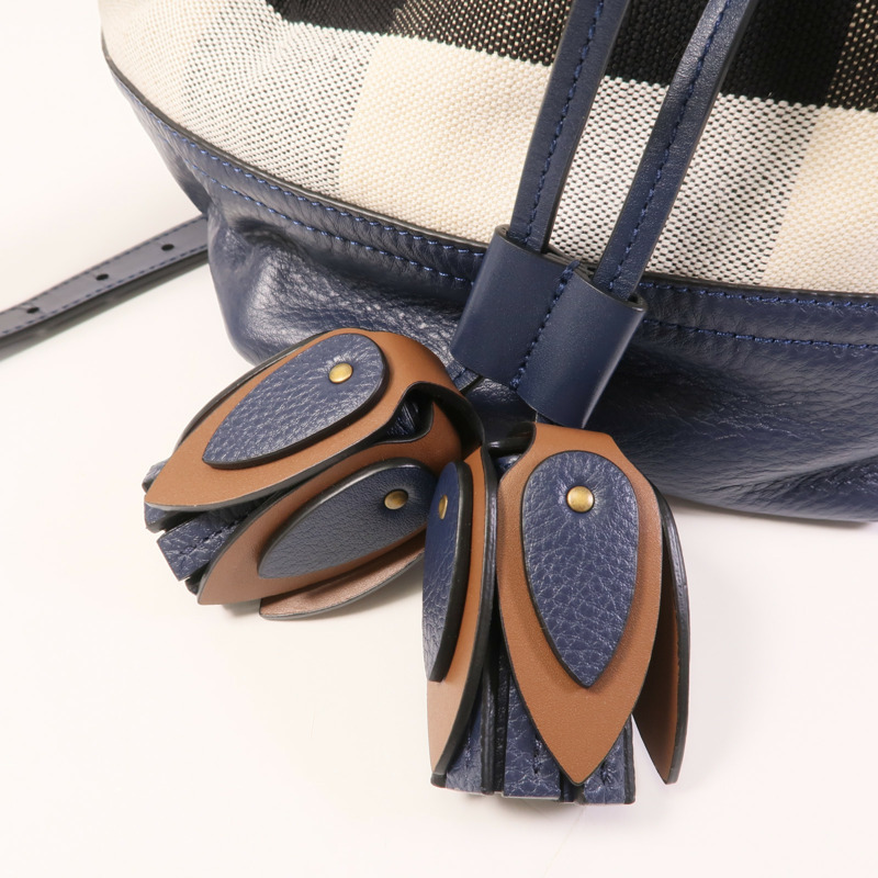 BURBERRY 帆布Shoulder Bag金扣手挽肩背兩用袋-10