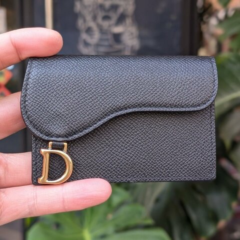 Dior Saddle Bloom系列山羊皮 卡夾/名片夾