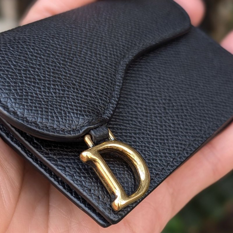 Dior Saddle Bloom系列山羊皮 卡夾/名片夾-2