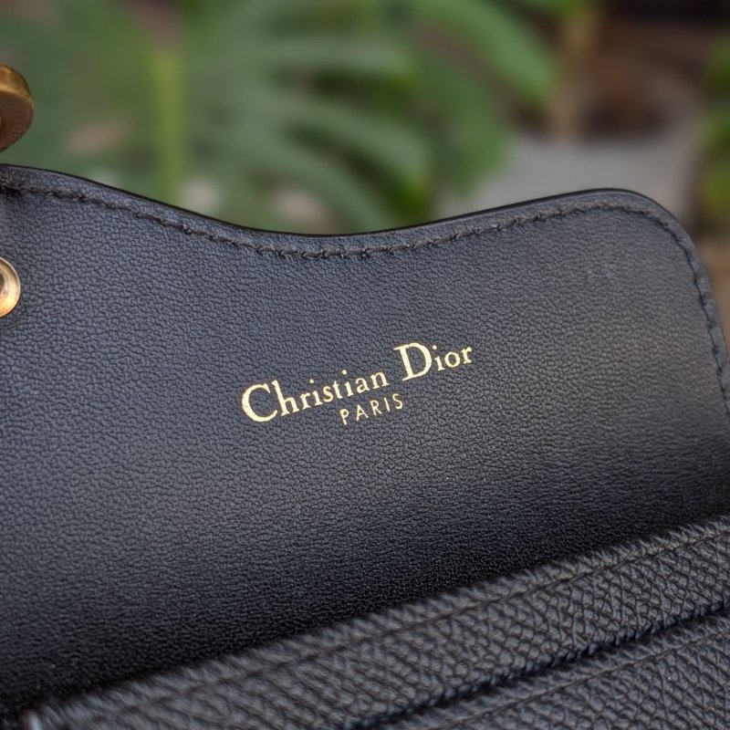 Dior Saddle Bloom系列山羊皮 卡夾/名片夾-7