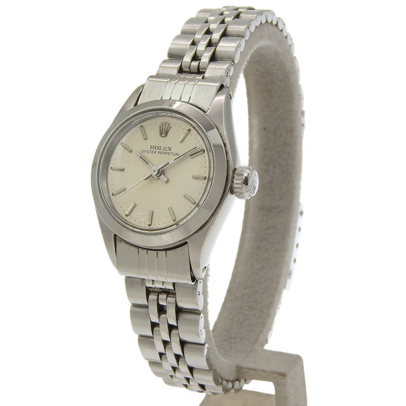 勞力士蠔式恆動腕錶，1161 6623 型機芯，不鏽鋼材質，1967 年，銀色，自動上鍊，模擬顯示，銀色錶盤，女士款。-1