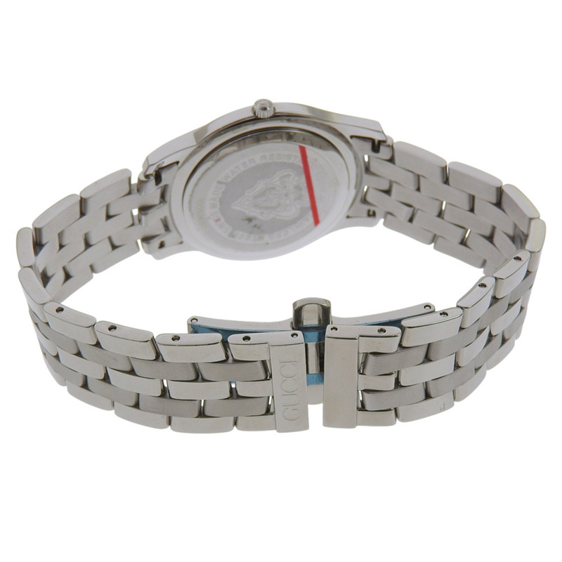 Gucci G-Class 男士腕錶，5500公尺防水，不鏽鋼錶殼，石英機芯，指針式顯示，黑色錶盤-4