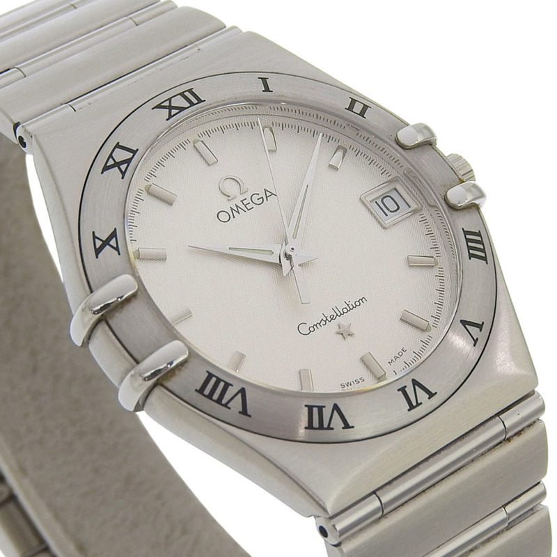 歐米茄星座系列腕錶 1512.30 不鏽鋼錶殼 1998 年石英指針顯示 白色錶盤 女士腕錶-2