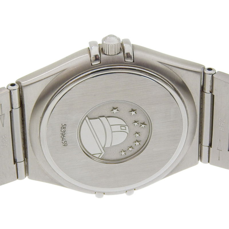 歐米茄星座系列腕錶 1512.30 不鏽鋼錶殼 1998 年石英指針顯示 白色錶盤 女士腕錶-5