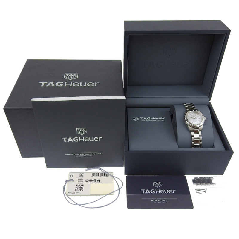 TAG HEUER 豪雅 Aqua Racer WBD1411.BA0741 不鏽鋼石英指針式腕錶,白色錶盤,女錶-7