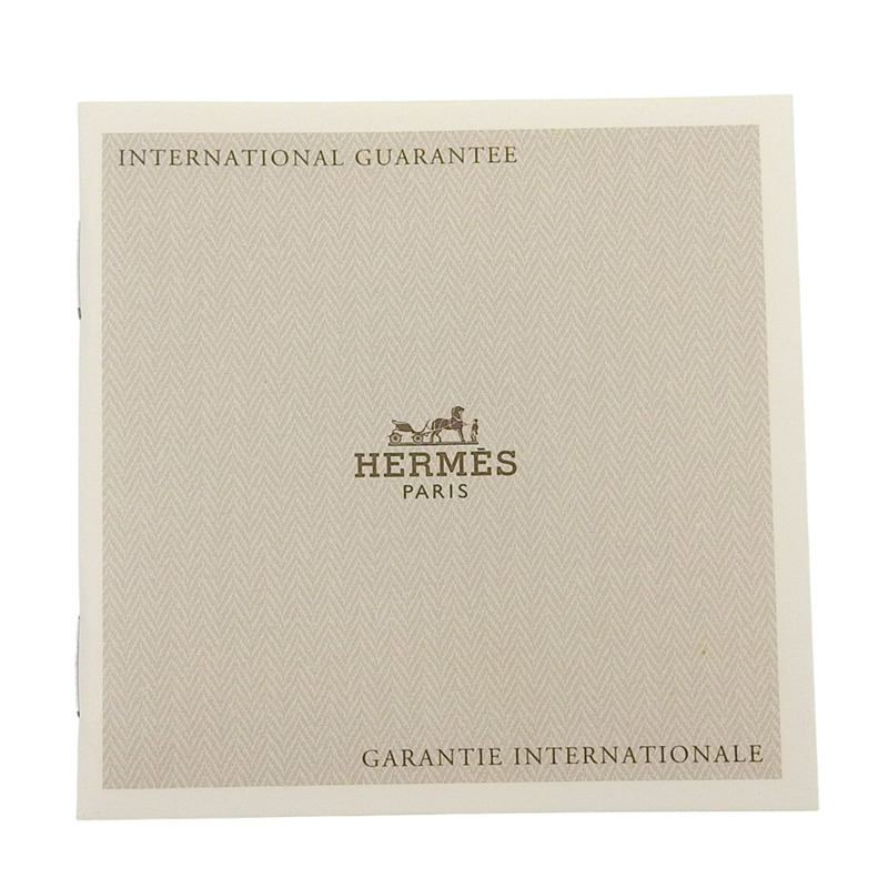 愛馬仕 BE1.210 女士不鏽鋼錶殼及皮革錶帶石英機芯數位顯示腕錶，白色錶盤-7