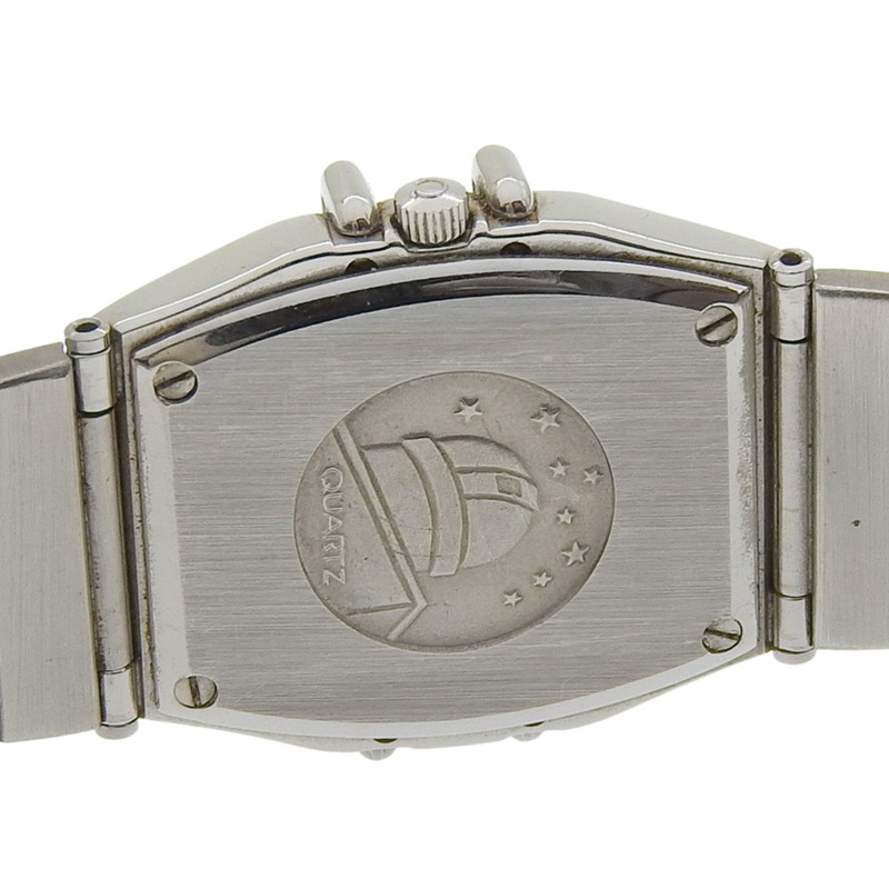 歐米茄星座系列女士腕錶，不鏽鋼錶殼，石英機芯，指針式顯示，銀色錶盤-5