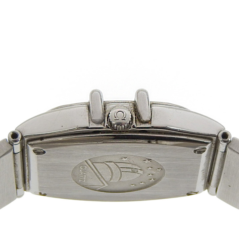 歐米茄星座系列女士腕錶，不鏽鋼錶殼，石英機芯，指針式顯示，銀色錶盤-6