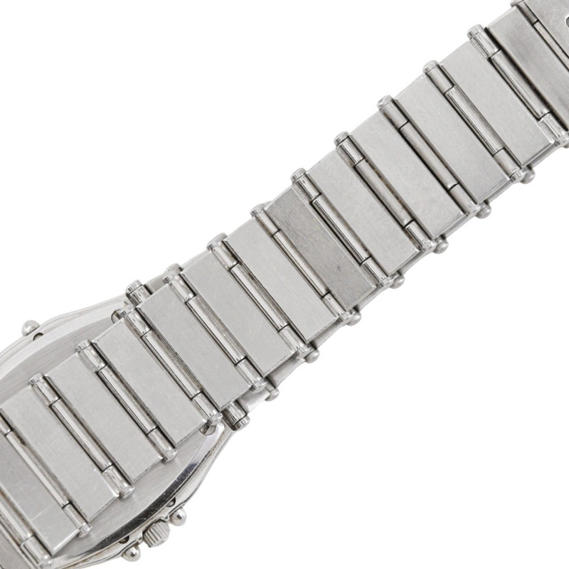 歐米茄星座系列女士腕錶，不鏽鋼錶殼，石英機芯，指針式顯示，銀色錶盤-8