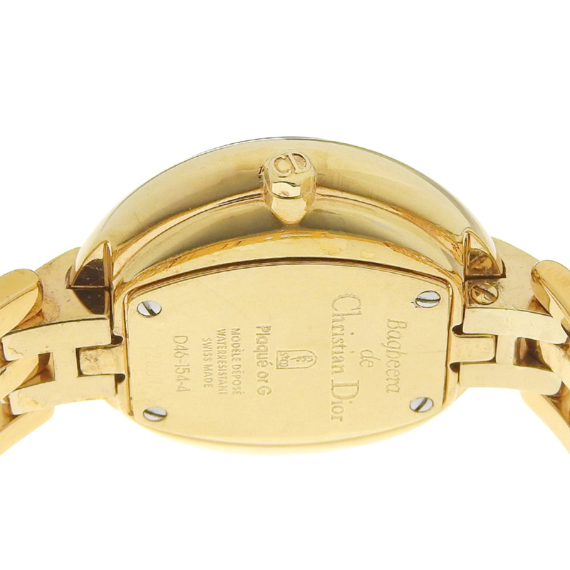 Christian Dior Bakira腕錶 D46.154.4 不鏽鋼石英模擬顯示黑色錶盤 女士款-5