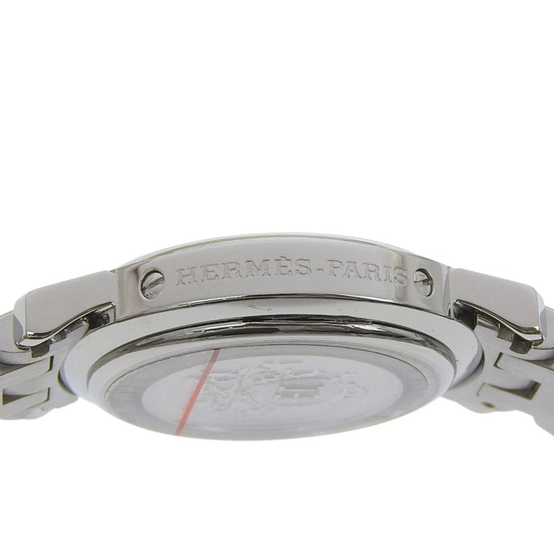 愛馬仕 Clipper Nacre 女士腕錶,12 顆鑽石,CL4.230,不鏽鋼錶殼,石英機芯,指針式顯示,白色貝殼錶盤-4