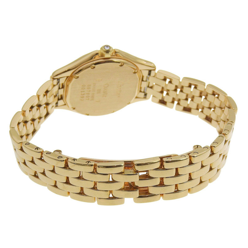 卡地亞 Panthere Cougar 女士腕錶 WF8001B9，18K 黃金錶殼，石英機芯，指針式顯示，象牙色錶盤-4