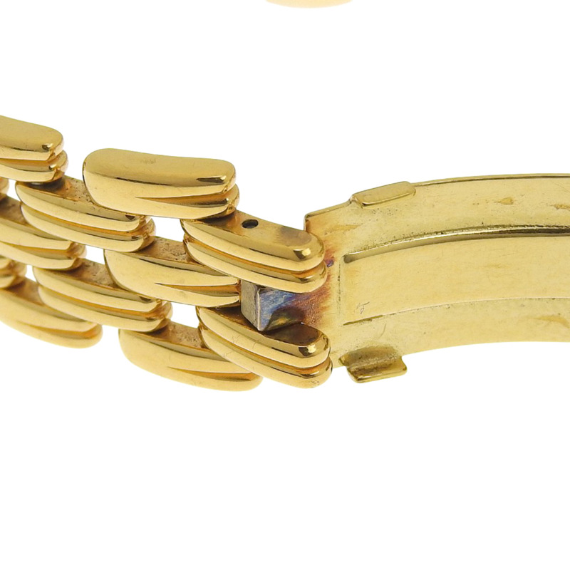 Dior Bakira 46 154-2 鍍金石英模擬顯示黑色錶盤女士腕錶-7