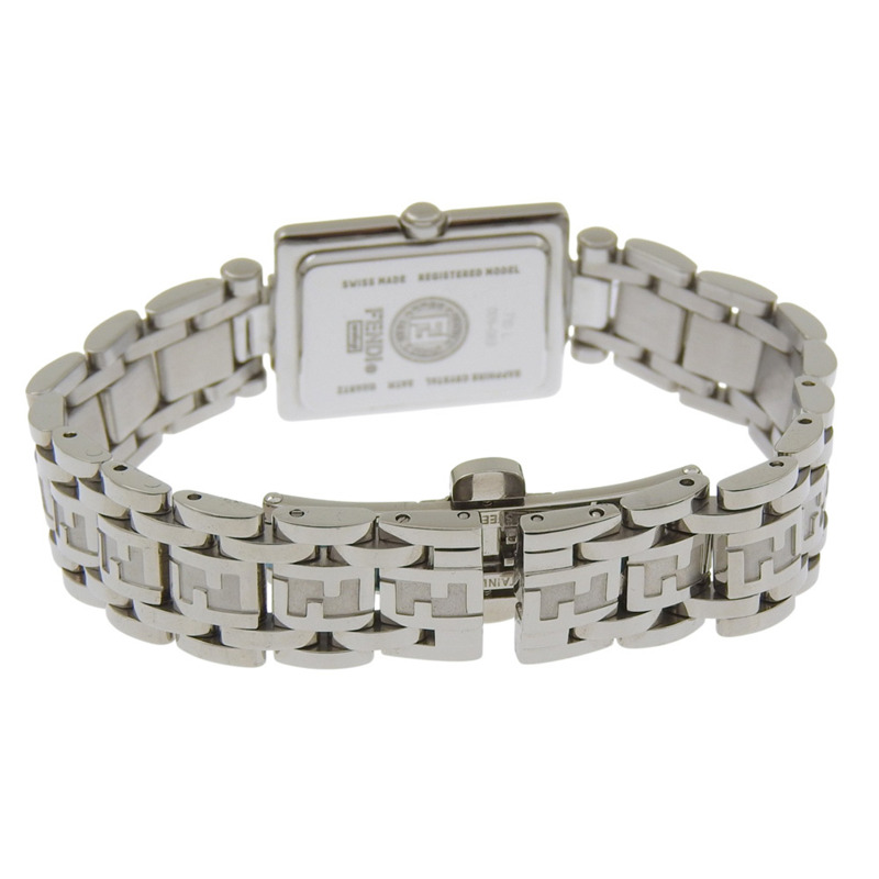 Fendi Olologi 女士腕錶，710L 不鏽鋼錶殼，石英機芯，指針式顯示，橘色錶盤-3