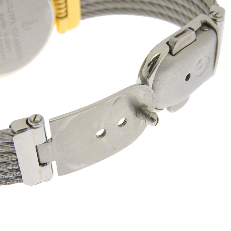 Philippe Charriol Celtic 腕錶 65.8.1288 不鏽鋼石英模擬顯示黑色錶盤 男士腕錶-5