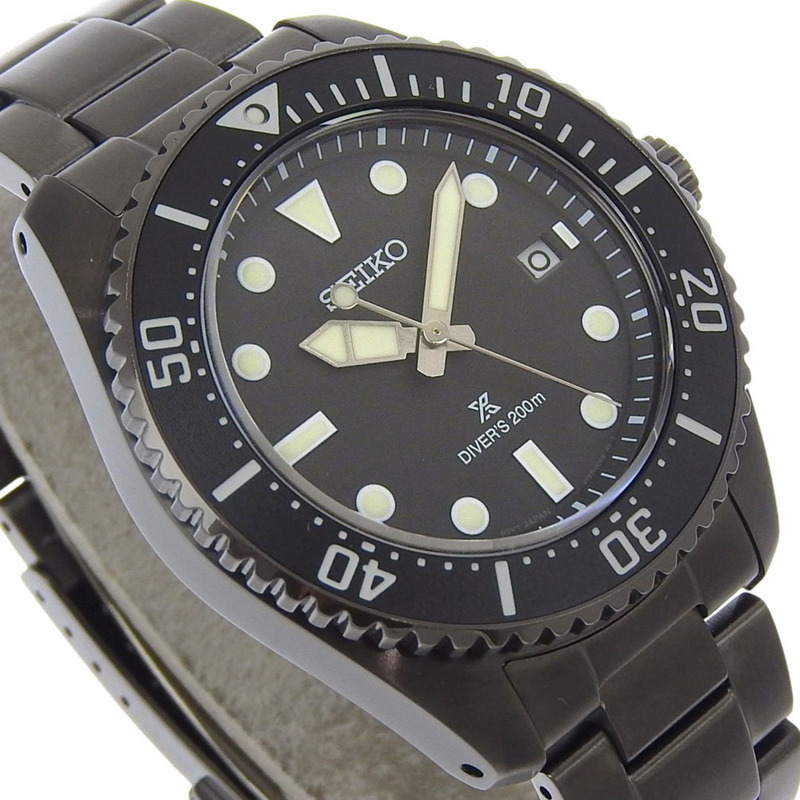 精工Prospex男錶SBDJ065不鏽鋼石英模擬顯示黑色錶盤-2