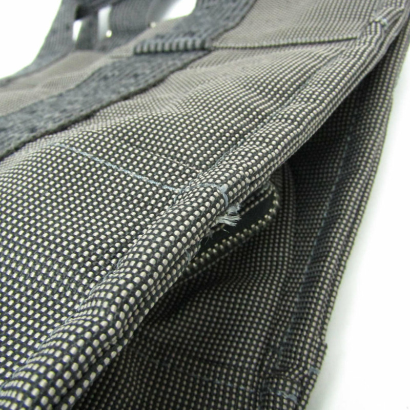 愛馬仕 Her Line A Dos MM 男女雙肩包，聚醯胺/聚酯纖維材質，黑色/灰色-5