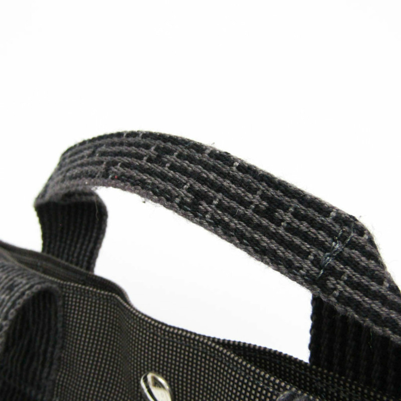 愛馬仕 Her Line A Dos MM 男女雙肩包，聚醯胺/聚酯纖維材質，黑色/灰色-9