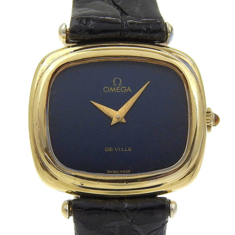 歐米茄碟飛系列腕錶 39.305.087 鍍金黑色手動上鍊指針式顯示女士腕錶