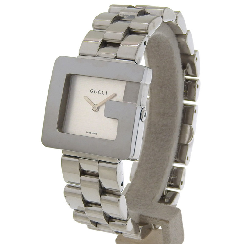 Gucci G Logo 腕錶 3600J 不鏽鋼石英模擬顯示銀色錶盤 女士款-1