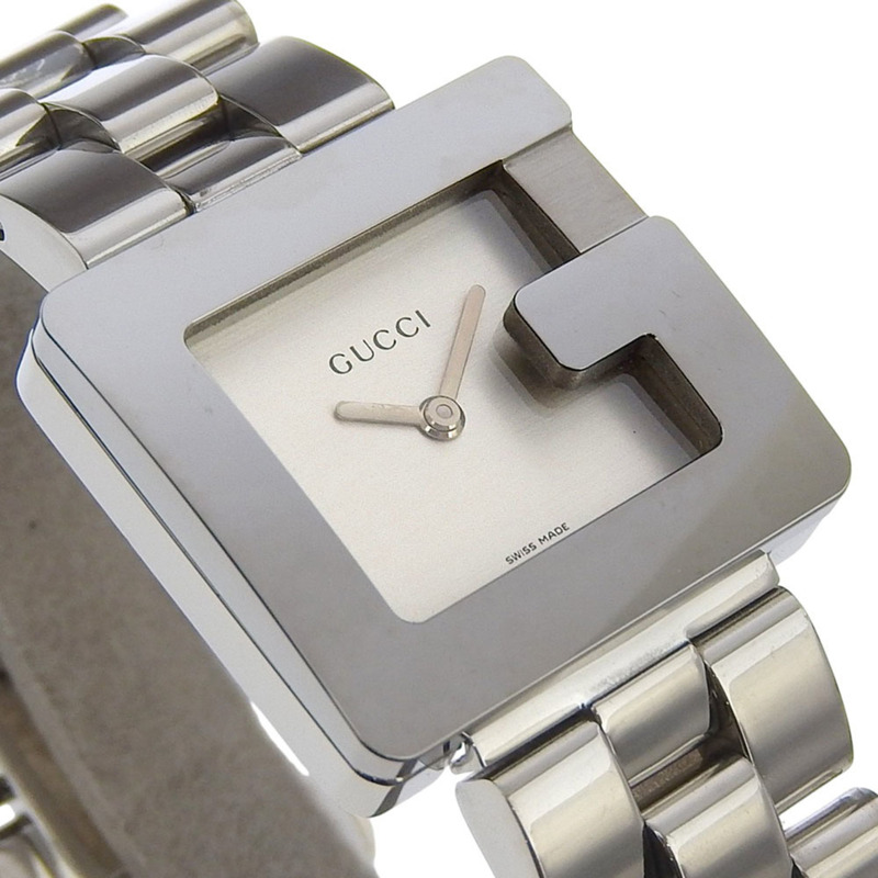 Gucci G Logo 腕錶 3600J 不鏽鋼石英模擬顯示銀色錶盤 女士款-2