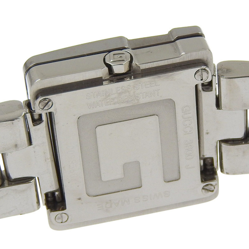 Gucci G Logo 腕錶 3600J 不鏽鋼石英模擬顯示銀色錶盤 女士款-4