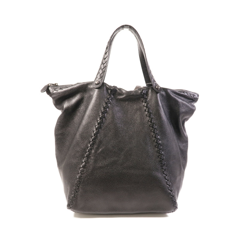 BOTTEGA VENETA 牛皮皮革Tote Bag銀扣手挽袋-1