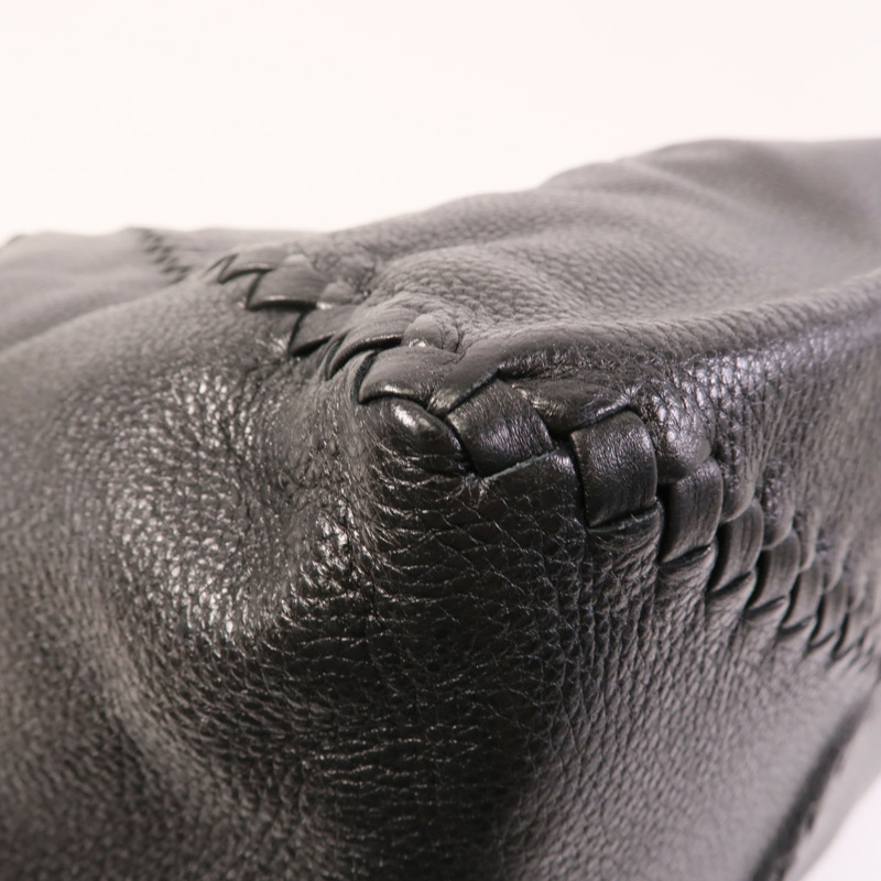 BOTTEGA VENETA 牛皮皮革Tote Bag銀扣手挽袋-8