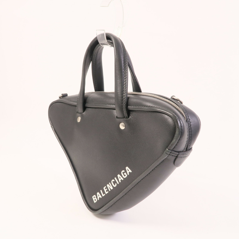 BALENCIAGA 牛皮皮革Triangle Duffle XS銀扣手挽肩背兩用袋-2