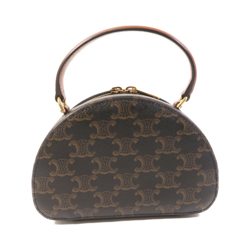 CELINE 塗層帆布Half Moon Case金扣手挽肩背兩用袋-1